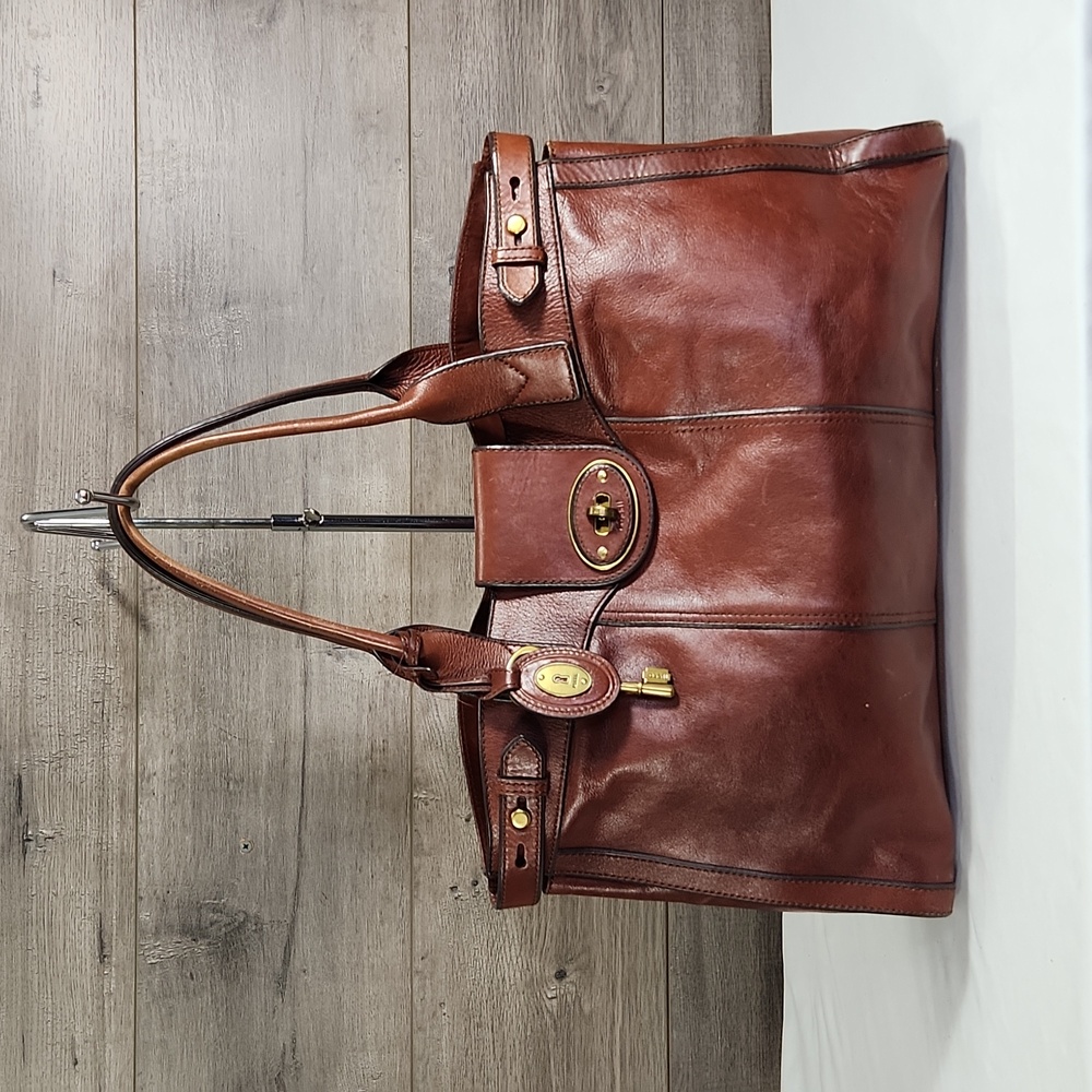 Fossil Brown Leather Shoulder Bag